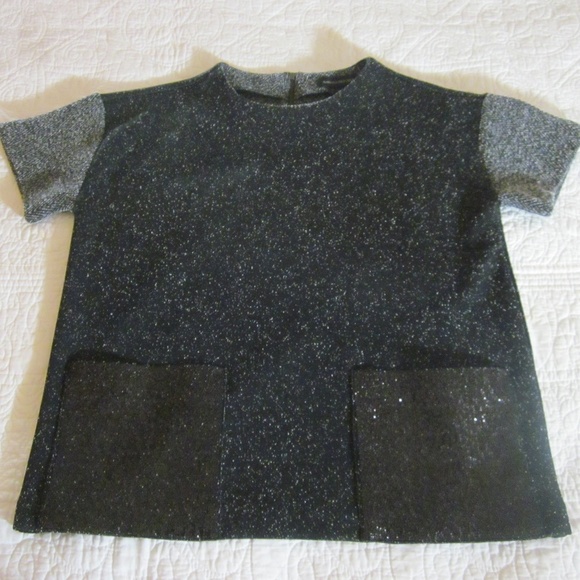 Banana Republic XS Boxy Black/Gray Tweed Sequin - Picture 2 of 8